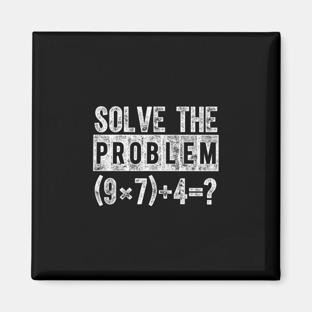 Aimant Drôle 67 Mème Pemdas Prof de maths élémentaire Cer (Devant)