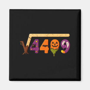 Aimant Drôle 67 Mème Prof de maths 6 7 Halloween Carré Ro