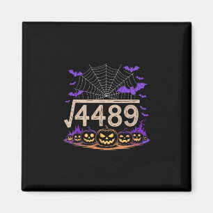 Aimant Drôle 67 Mème Prof de maths 6 7 Halloween Carré Ro