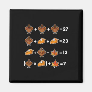 Aimant Drôle 67 Memethanksgiving Prof de Maths Puzzle Tur