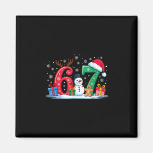 Aimant Drôle 67 Noël 6 7 Six Sept Mème 6 7 Correspondant