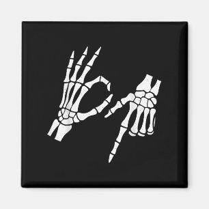 Aimant Drôle 67 Six Sept Mème Halloween Squelette Mains