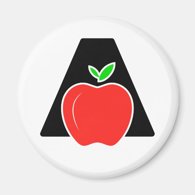 Aimant Drôle A Pour Apple (Devant)