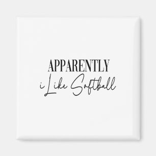 Aimant Drôle apparemment j'aime Softll