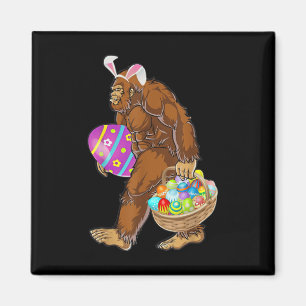 Aimant Drôle Bigfoot chasse les œufs de Pâques
