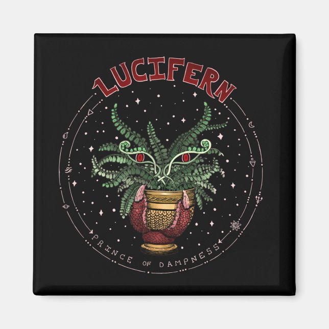 Aimant Drôle Black Evil Plante Halloween Décor de fête (Devant)