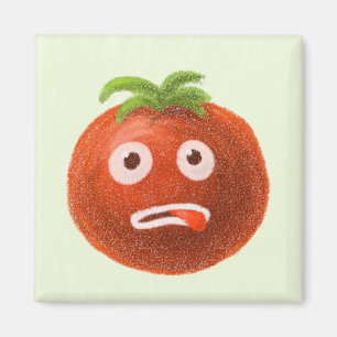 Aimant Drôle Cartoon Tomato