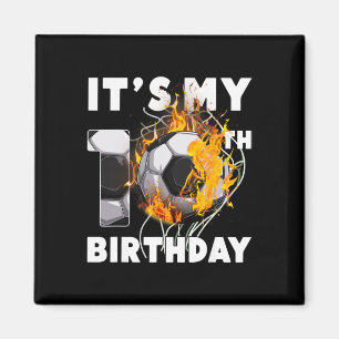 Aimant Drôle C'est Mon 10ème Anniversaire 10 Ans Football