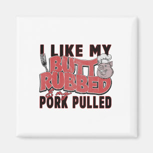 Aimant Drôle Citation Grillée Barbecue Cochon Tiré Porc H