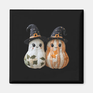 Aimant Drôle Citrouille fantôme mignon Halloween Patchwor