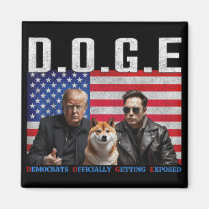 Aimant Drôle D.o.g.e Démocrates Doge Obtenir Officielleme