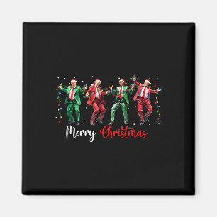 Aimant Drôle danse Trump Père Noël Joyeux Noël Paja