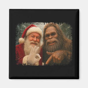 Aimant Drôle de 67 Santa avec Bigfoot Six Sept 6 7 Meme C