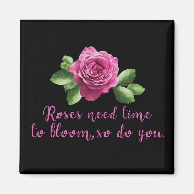Aimant Drôle de dire sur les roses et l'amour (Devant)