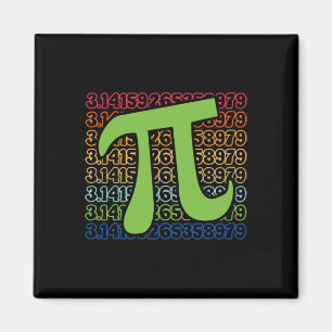 Aimant Drôle de jour de Pi 3.14 Symbole Pi Spirale Nombre