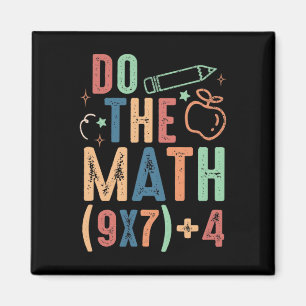 Aimant Drôle de maths 67 mème six sept garçon fille ensei