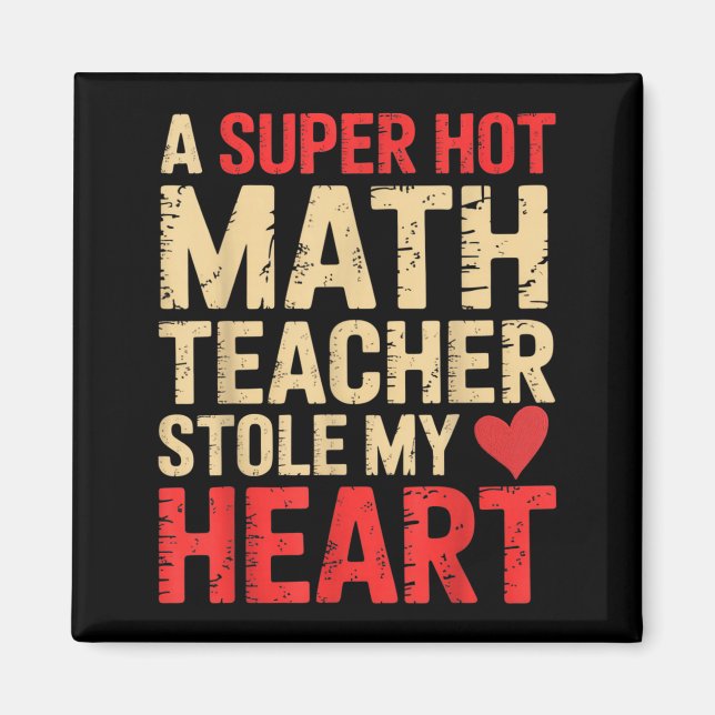 Aimant Drôle de maths Une super prof de maths sexy m'a vo (Devant)