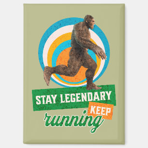 Aimant Drôle de motivation de course de Bigfoot