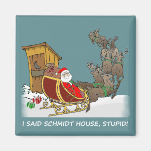 Aimant drôle de Noël de Chambre de Schmidt