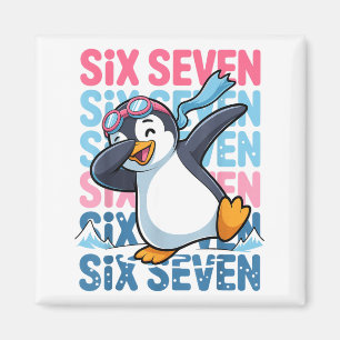 Aimant Drôle de pingouin de Noël en train de dabber Xmas