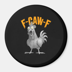 Aimant Drôle de poulet F-Caw-F F-Caw-F poulet Rétro Class