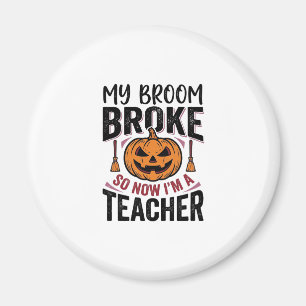 Aimant Drôle de professeur d'Halloween Balai Cassa Concep
