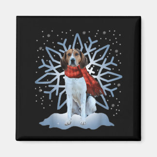 Aimant Drôle de Treeing Walker Coonhound Lumières de Noël