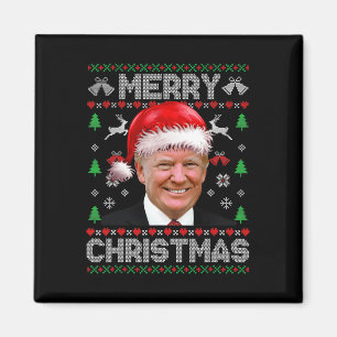 Aimant Drôle Donald Trump Joyeux Noël Famille Moche