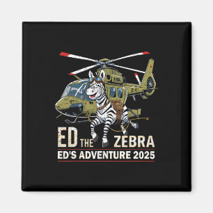 Aimant Drôle Ed Le Zèbre 2025 Aventure Rétro Vintage 2 