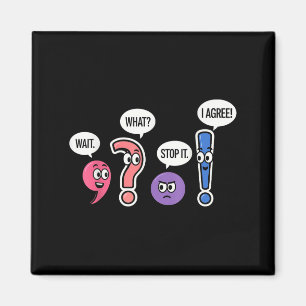 Aimant Drôle Enseignant Grammaire Attendez Qu'Il S'Arrête