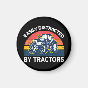 Aimant Drôle Facilement Distrait Par Tracteurs-Chemises F