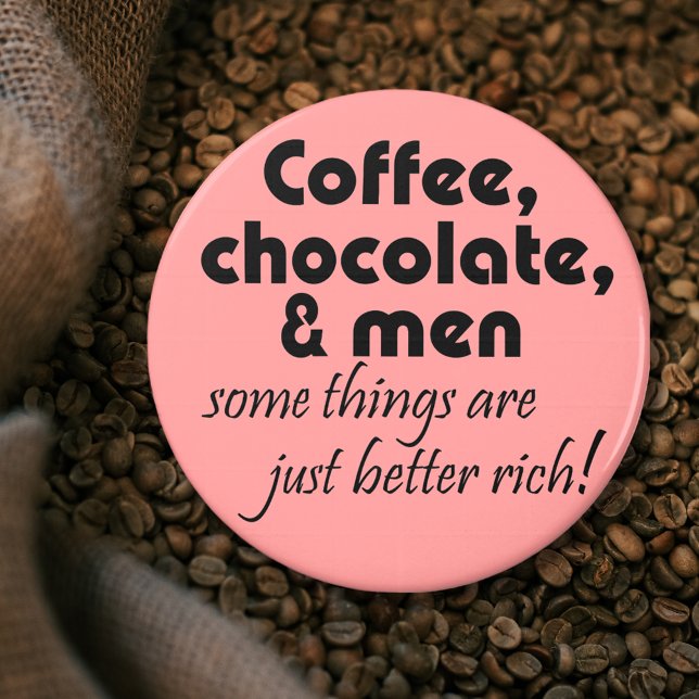 Aimant Drôle femmes nouveautés cadeaux plaisanterie magne (Funny coffee gifts simple modern script typography magnets. Cute trendy pink and black gift for her.)