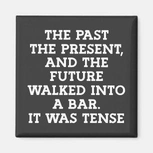Aimant Drôle Grammar Tense Joke