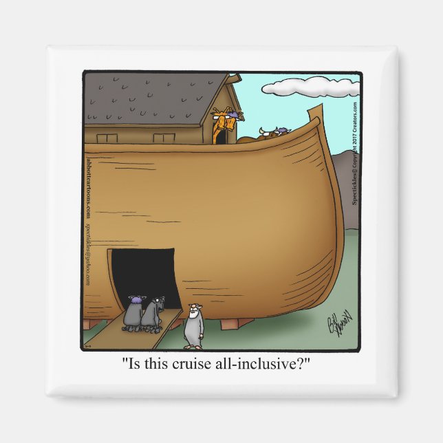 Aimant Drôle Humour de voyage (Devant)