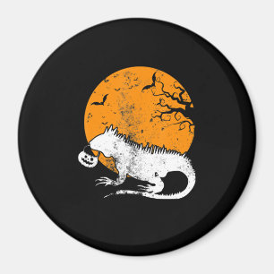 Aimant Drôle Iguana Citrouille Costume Halloween Hommes F
