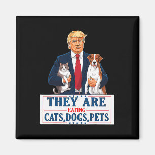 Aimant Drôle Ils Mangent Les Chiens Les Chats Les Animaux