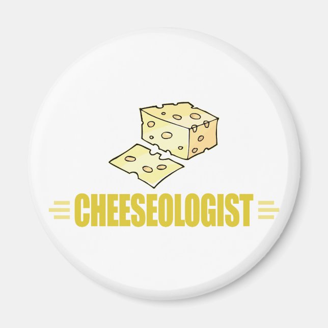 Aimant Drôle J'adore Le Fromage (Devant)