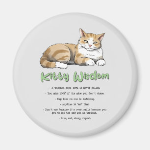 Aimant Drôle Kitty sagesse