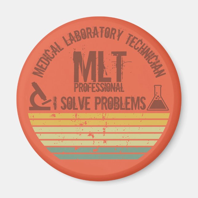 Aimant Drôle laboratoire médical technique mlt coucher de (Devant)