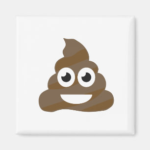 Aimant Drôle mignon Poop Emoji