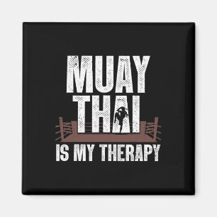 Aimant Drôle Muay Design Thaï Hommes Femmes Enfants Muay 