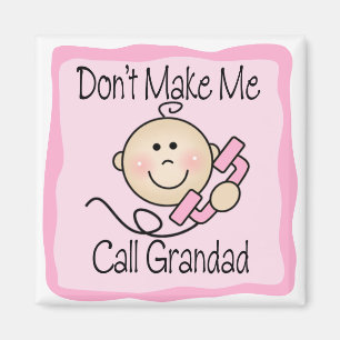 Aimant Drôle ne me faites pas le papy d'appel