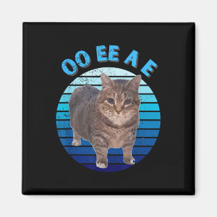 Aimant Drôle Oiia Distressed Chat Frottant Chat Oi Oi Uia