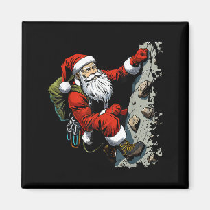 Aimant Drôle Père Noël Rock Escalade Noël Noël Noël Noël