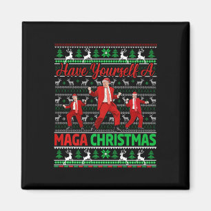 Aimant Drôle Père Noël Trump S'Est Joyeux Noël