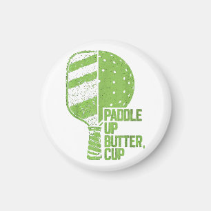 Aimant Drôle Pickleball Paddle Up Butter Cup