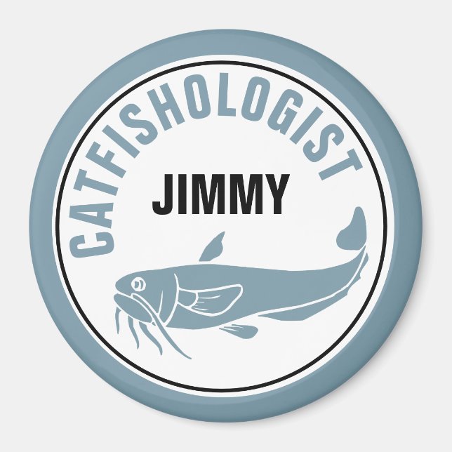 Aimant Drôle poisson-poisson humoristique Pêche frite Rec (Devant)