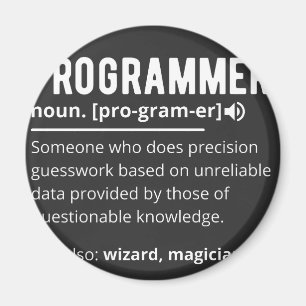 Aimant Drôle Programmer Code Développeur Définition