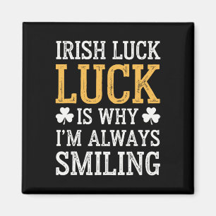 Aimant Drôle Saint-Patrick Fierté Irlandaise Trèfle Chanc