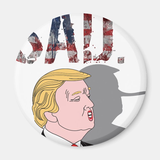 Aimant Drôle sarcastique anti-président Donald Trump (Devant)